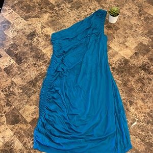 A New Day ruched one shoulder dress